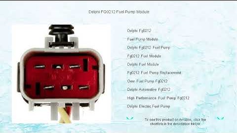 Delphi FG0212 Fuel Pump Module