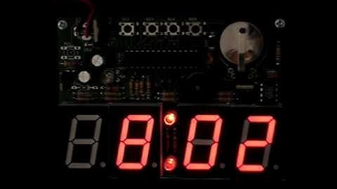 LED 7-Segment Four Digit Real Time Clock (Date and Time) and Temperature Display.