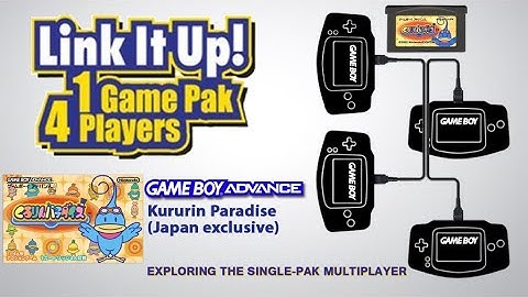 GBA Single-Pak Link - Kururin Paradise (one of the BEST multiboot games on GBA, 4 mini-games + race)