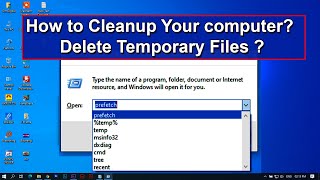 ⚠how to cleanup your computer? ♻delete temporary files ? remove junkfiles [temp %temp prefetch] 2021