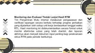 RAPAT TINJAUAN MANAJEMEN (RTM)