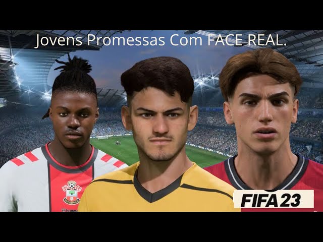 FIFA 23 : JOVENS PROMESSAS COM FACE REAL para o seu MODO CARREIRA pt 1 