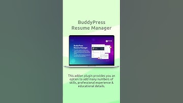 BuddyPress Resume Manager - Design User Portfolio | Wbcom Designs