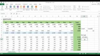 Excel 2013 Use the AVERAGE Function