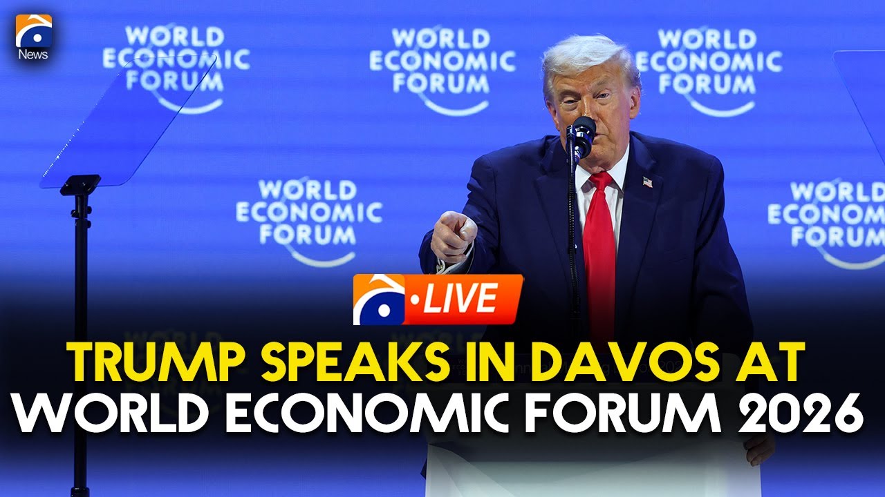 Davos LIVE: Donald Trump Speaks At World Economic Forum | Geo News ...