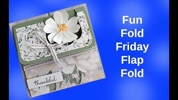 fun fold Friday Flap fold Card | CTMH Isabella Collection | Card Process Tutorial