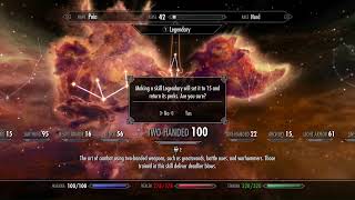 Skyrim SE Glitch Workaround: Skill cannot be made legendary using a controller