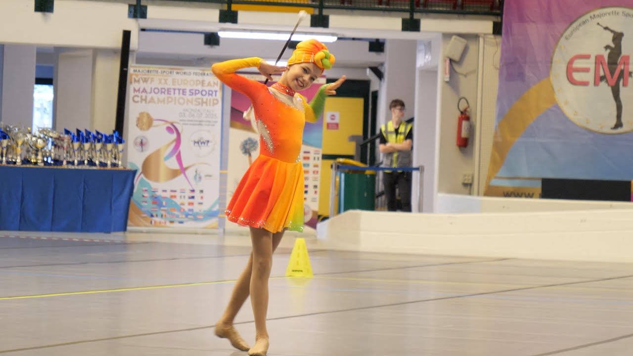 Majorettes *DIRIDONKY Prešov* - solo BATON cadets - XX European Majorette Championship - Monza 2025