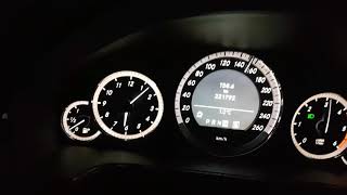Driving Mercedes E 200 At Night