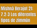 Mishná Berajot 21: 7.2-3 Los diferentes tipos de zimmún