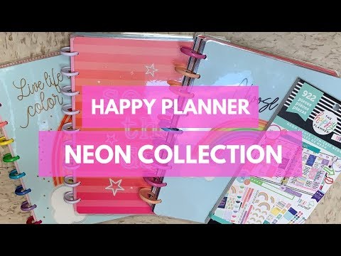 Neon Lights Classic Happy Notes The Happy Planner