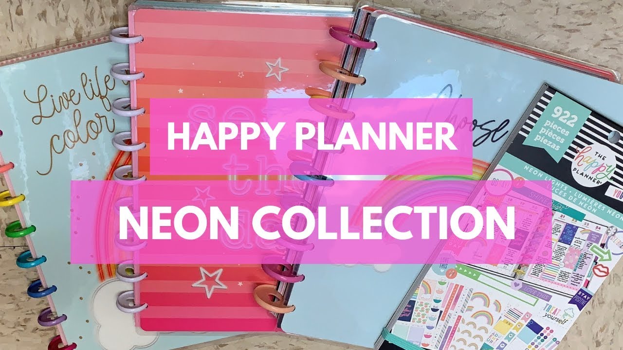 Neon Lights Classic Happy Notes The Happy Planner