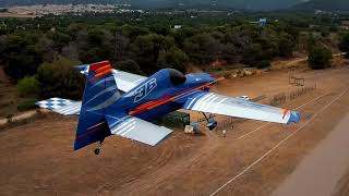 FPV Formation Flight and close aerobatics: Drone with RC Edge 540