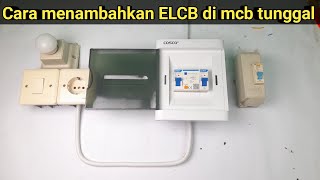 Tambah ELCB biar aman bosqu