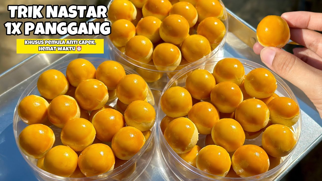 Nyesel baru tau‼️Ternyata teknik 1x panggang bikin nastar jauh lebih pulen, legit & hemat waktu