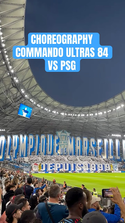 'INSANE Choreo by Ultras Marseille 🔵⚪ vs PSG | CRAZIEST Le Classique Atmosphere at Stade Vélodrome!'