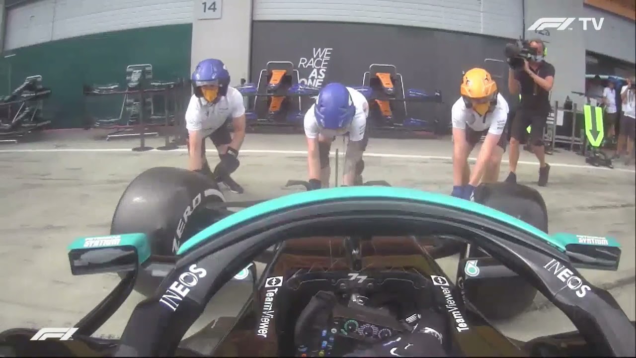 Bottas spinning in pitlane | 2021 Styrian GP FP2 |