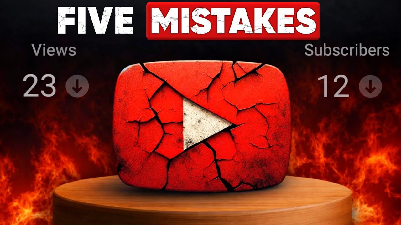 5 Mistakes NEW Youtubers Make ⚠️ Fix Them To Grow Fast in 2026 | How to ...