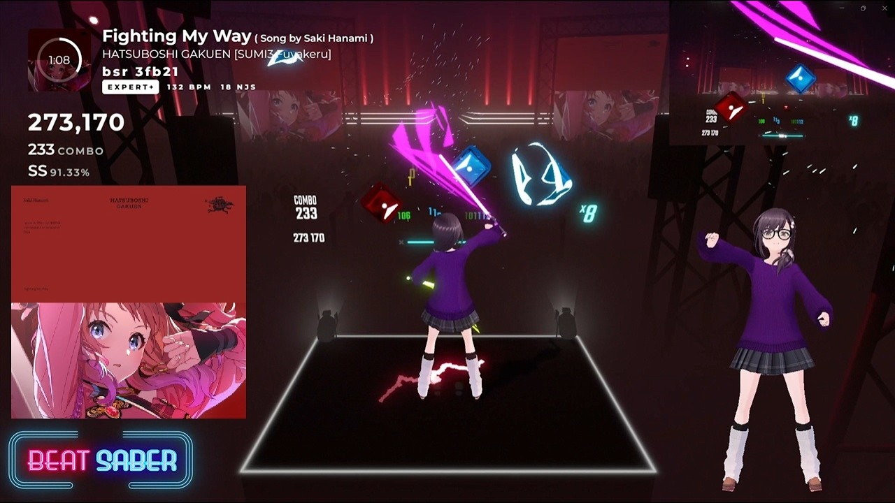 [BEAT SABER]  Fighting My Way - 初星学園
