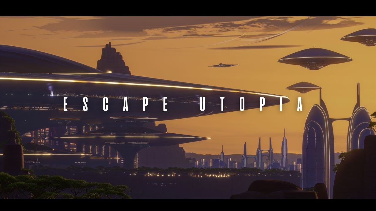 Escape Utopia – Sunset Over a Futuristic Earth _ 2H Space Ambient (No AI Music)
