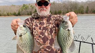 Pushing jigs pre spawn crappie tips and tactics Lake Russell and Clarks hill SC February/march 