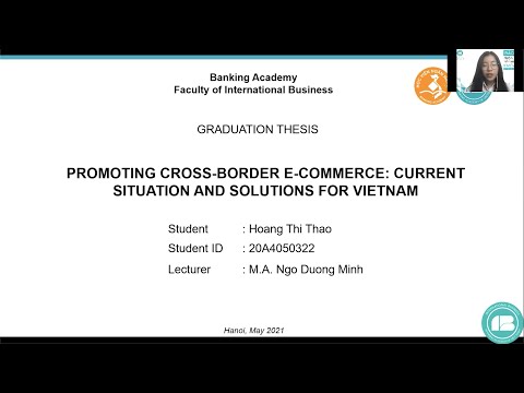 Video Bảo vệ khóa luận bằng tiếng Anh 2020 - 2021: Hoàng Thị... - youtube