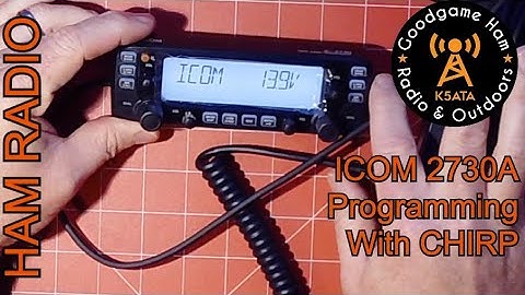 ICOM 2730A: How to Program Using CHIRP
