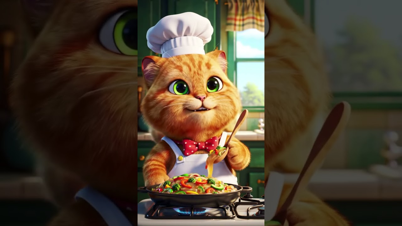 Master Chef Meow in Action! 