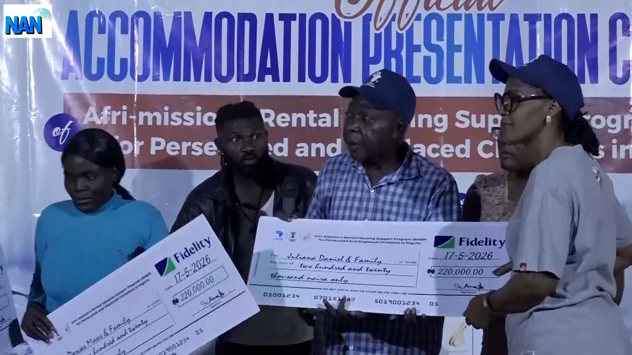 72 displaced families benefit from Afri-mission housing programme