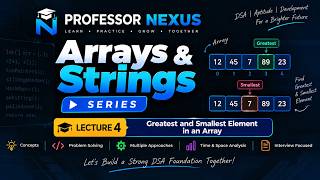 lecture 4 Greatest and Smallest Element in an array