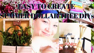 Lovely Summer Dollar Tree DIYs | Summer Decor 2021 | EP 1