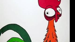 For Emma | Coloring Hei Hei from Disney's Moana | World of Color