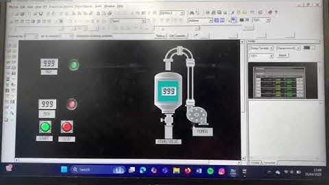 TUGAS OTOMASI INDUSTRI PERANCANGAN TANDON AIR DENGAN MENGGUNAKAN PROGRAM PLC DAN HMI