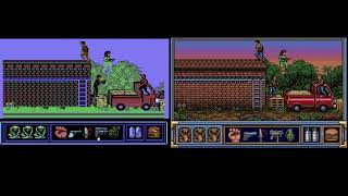 1986 C64 game graphics in Amiga mode using Gemini and ChatGPT