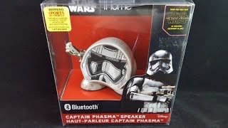 Star Wars Darth Vader Rechargeable Mini Speaker Star Wars Captain Phasma Blue Tooth Speaker Un-Boxing Review