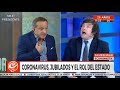 Javier Milei discute con otro estatista de Crónica Tv- 21/03/20