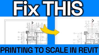 FIX THIS ERROR WHEN EXPORTING OR PRINTING SHEETS IN REVIT. How to Print To Scale in Revit.