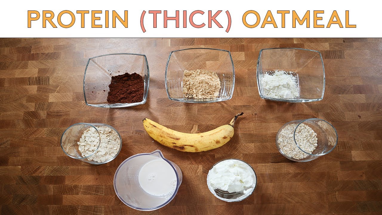 Healthy (Thick) Protein Oatmeal using Oat Bran Anabolic Breakfast