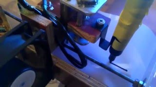 Homemade plotter first drawing