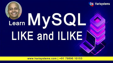 The LIKE Operator and Wildcard Characters | SQL tutorial for beginners | Harisystems