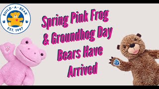Build a Bear News - Spring Pink Frog & Groundhog Day Bears have arrived.