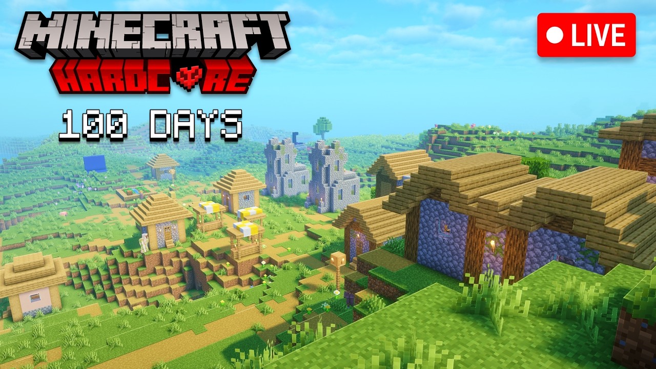 Minecraft 100 Days HARDCORE but LIVE pt 2 | #gaming - YouTube