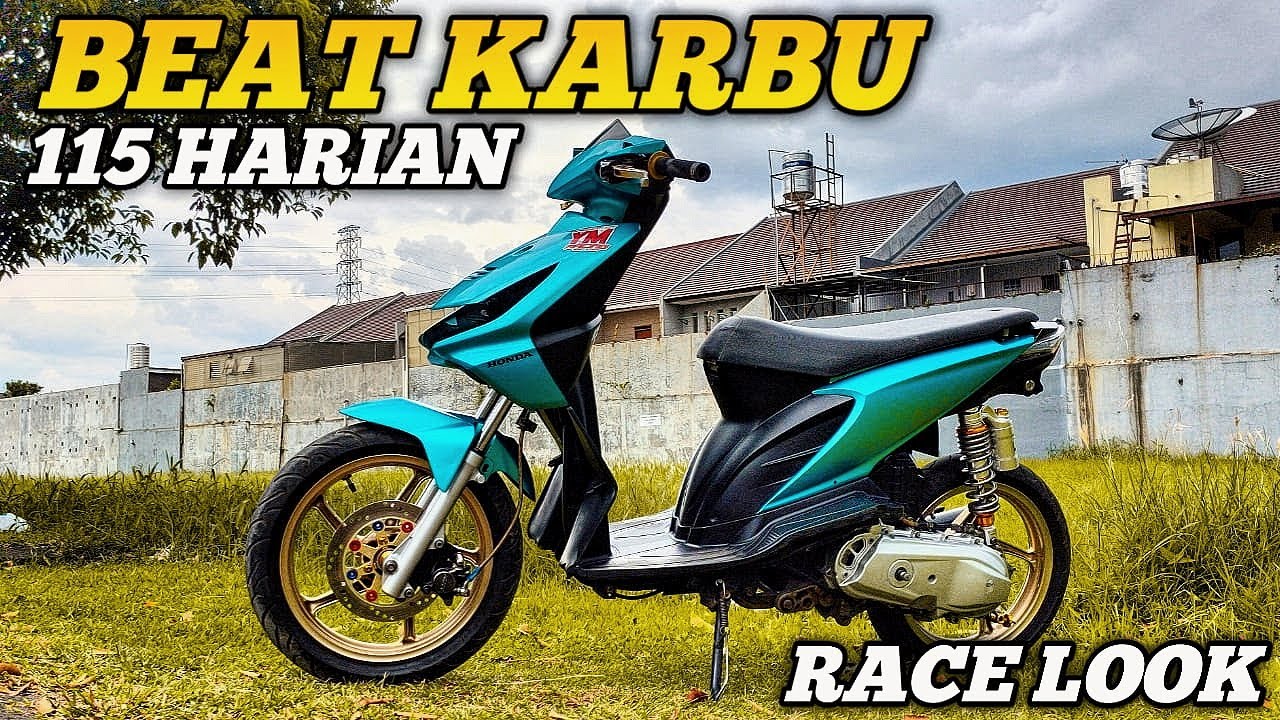 REVIEW MODIFIKASI BEAT KARBU 115CC HARIAN RACE LOOK YouTube