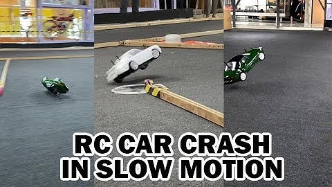 RC CAR CRASH COMPILATION in slow motion #1