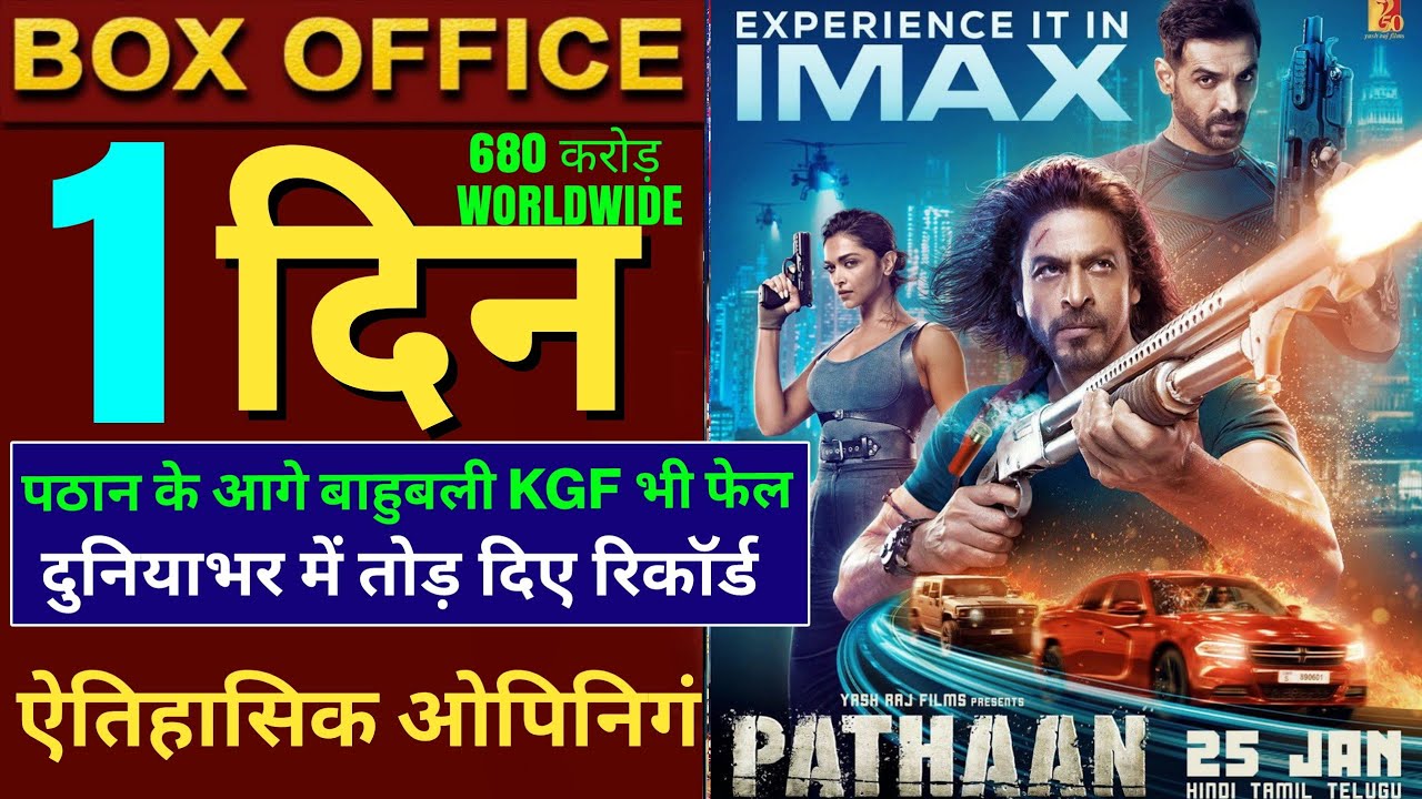 Pathaan Box Office Collection, Pathaan 1st Day Collection, Shahrukh Khan, Deepika P John A, 