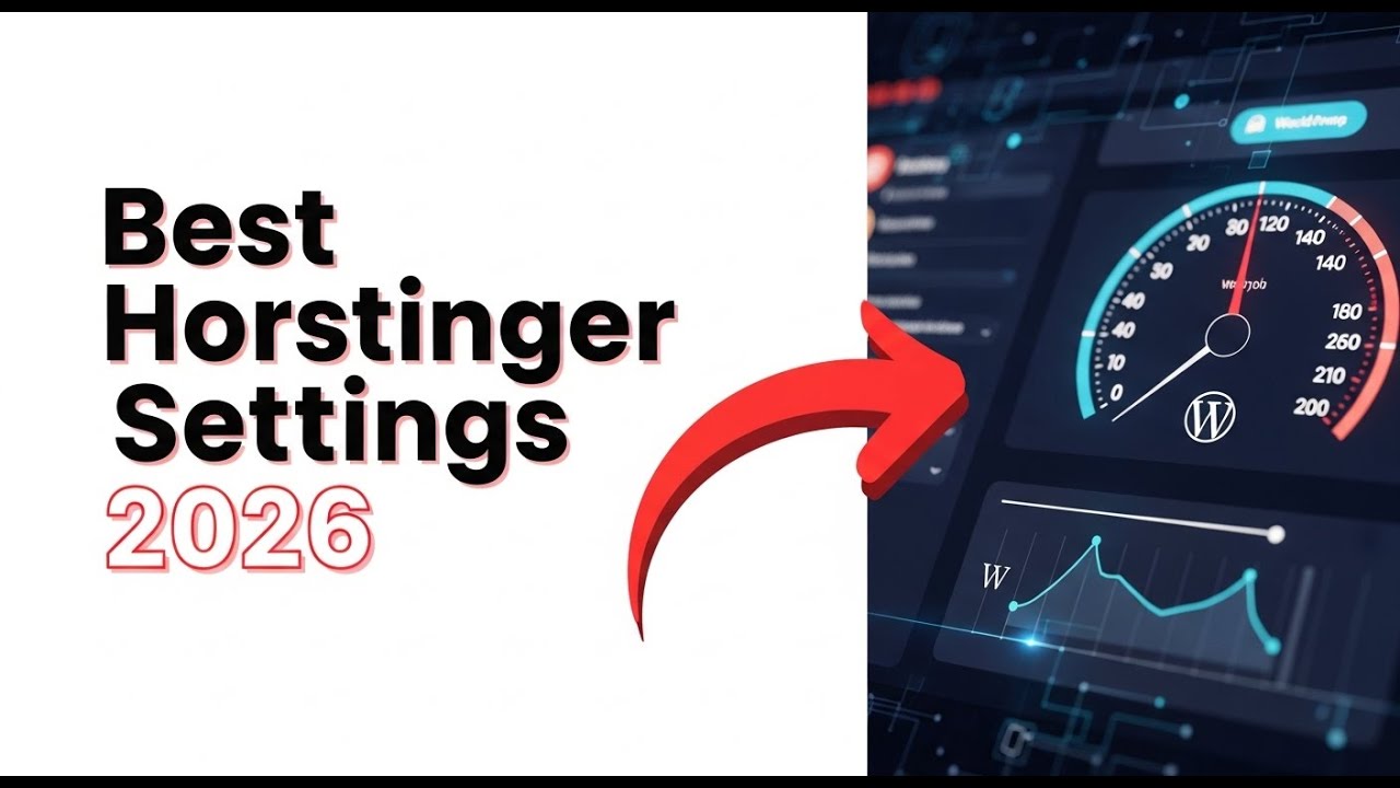 Best Hostinger Settings for WordPress 2026 (Performance Guide)