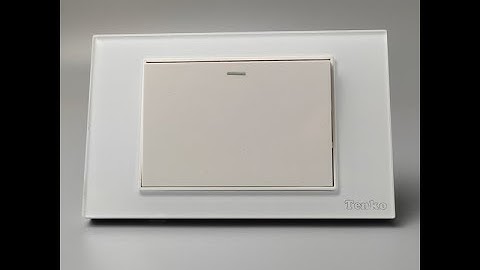 Công Tắc Điện Âm Tường Mặt Kính Cường Lực Màu Trắng TENKO I Tenko.com.vn