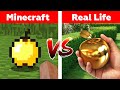 MINECRAFT GOLDEN APPLE IN REAL LIFE! Minecraft vs Real Life animation 2022