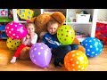 Nil Nelly Learn colors with Balloons Finger Family saying and learning colors