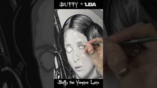 BUFFY x LEIA - Buffy the Vampire Leia - #shorts  #buffy #leia #starwars  #mashup #art #popart